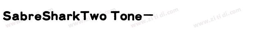 SabreSharkTwo Tone字体转换
